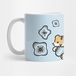 Demiboy Pride of Tiger with Cute Flower of Demiboy Flag Pride Mug